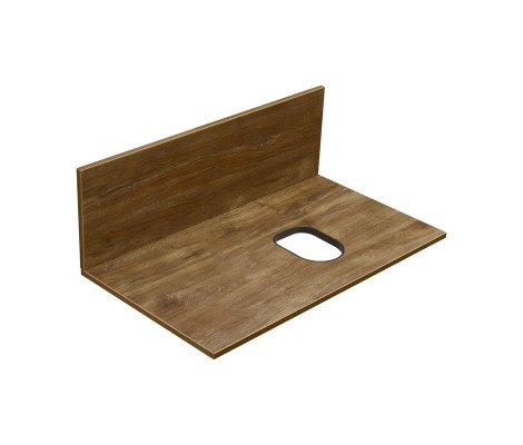 Столешница + панель 80, Мишель 80 Дуб Рустикальный Aquaton