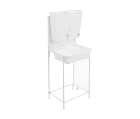 Умывальник Мойдодыр 17 л, холодный, пластмассовая мойка, Белый Лидер