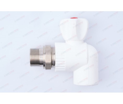 Кран шаровый  радиаторный угловой 25х3/4