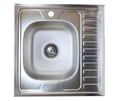 Мойка накладная без сифона 60*50L*0,40мм Vladix  