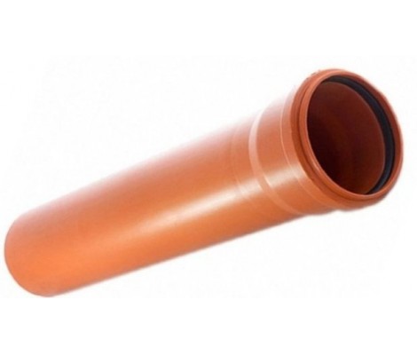 Труба канализационная наружная ПП 110 * 3,2 * 0,5 м оранжевая Элида/КТП Flextron