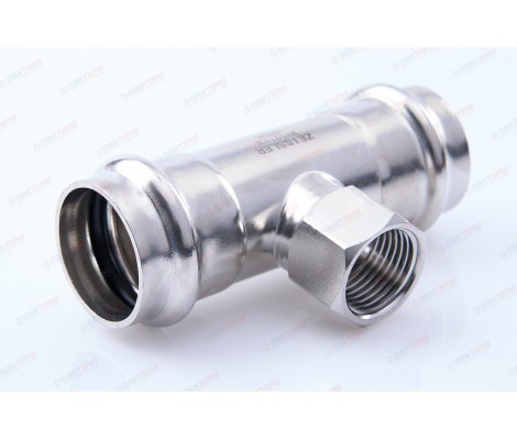 Тройник пресс 28х1/2