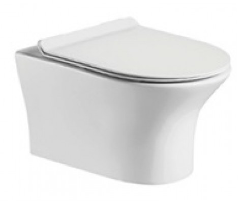 Унитаз подвесной ALIOTTI 2617E Rimless, ультротонкое сиденье дюропласт, SC (микролифт)