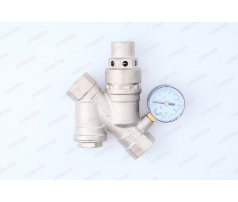 Редуктор давления с фильтром и манометром 3/4