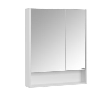 Зеркальный шкаф 70, Сканди 70 Белый (850 x 700 x 130) AQUATON