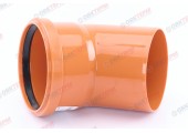 Отвод 110 45° рыжий RTP