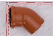 Отвод 110 45° рыжий RTP