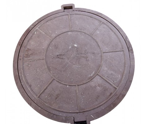 Люк тяжелый 3т Л круглый (ДН650/ДВ580хВ115) КОРИЧНЕВЫЙ Люк тяжелый 3т Л круглый (ДН650/ДВ580хВ115) КОРИЧНЕВЫЙ