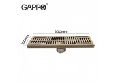 Душевой трап-лоток бронза G83001-4 10x30 см Gappo
