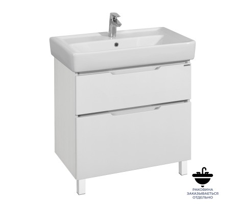 Тумба напольная 80, Дакота 80 Белый/выб дерево под умывальник Тигода 80 Aquaton Тумба напольная 80, Дакота 80 Белый/выб дерево под умывальник Тигода 80 Aquaton