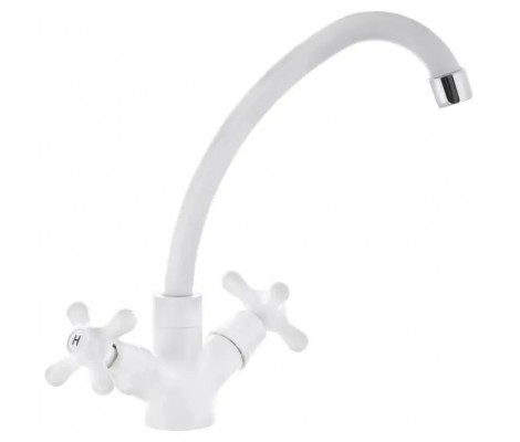 Смеситель для кухни Amax-271 белый Plamix Смеситель для кухни Amax-271 белый Plamix