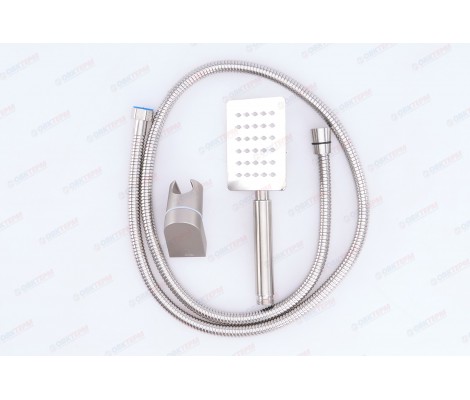 MIXXUS  SHOWER SET-02 (шланг, лейка, кронштейн) из нерж.стали
