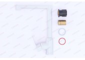 Смеситель для кухни Mario-017 без подводки &Oslash;35 белый Plamix 