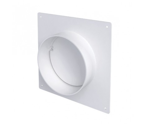 Соединитель круглых каналов с накладной пластиной и с клапаном 100 СКППО Эвент